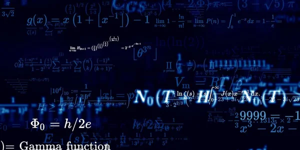 Formüllü Matematik Arkaplanı Kusursuz Illüstrasyon — Stok fotoğraf