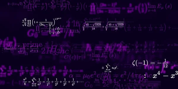 Matematikai Háttér Képletek Zökkenőmentes Illusztráció — Stock Fotó