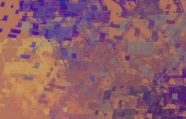 Soyut arka plan sanatı. 2D çizim. Etkileyici yağlı boya resim. Tuvalde fırça darbeleri. Modern sanat. Çok renkli arkaplan. Çağdaş sanat. İfade. Sanatsal dijital palet.