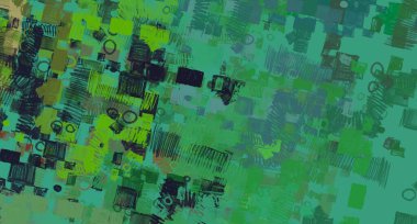 Soyut arka plan sanatı. 2D çizim. Etkileyici yağlı boya resim. Tuvalde fırça darbeleri. Modern sanat. Çok renkli arkaplan. Çağdaş sanat. İfade. Sanatsal dijital palet.