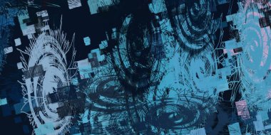 Soyut arka plan sanatı. 2D çizim. Etkileyici yağlı boya resim. Tuvalde fırça darbeleri. Modern sanat. Çok renkli arkaplan. Çağdaş sanat. İfade. Sanatsal dijital palet.