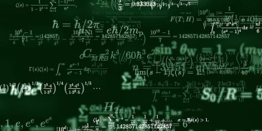Formüllü matematik arkaplanı, kusursuz illüstrasyon   