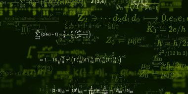 Formüllü matematik arkaplanı, kusursuz illüstrasyon   