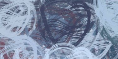 Soyut arka plan sanatı. 2D çizim. Etkileyici yağlı boya resim. Tuvalde fırça darbeleri. Modern sanat. Çok renkli arkaplan. Çağdaş sanat. İfade. Sanatsal dijital palet.