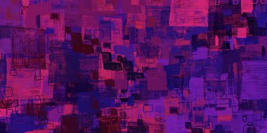 Soyut arka plan sanatı. 2D çizim. Etkileyici yağlı boya resim. Tuvalde fırça darbeleri. Modern sanat. Çok renkli arkaplan. Çağdaş sanat. İfade. Sanatsal dijital palet.