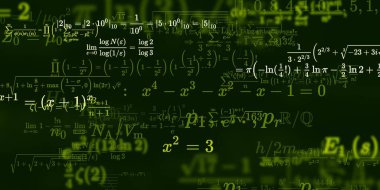 Formüllü matematik arkaplanı, kusursuz illüstrasyon   