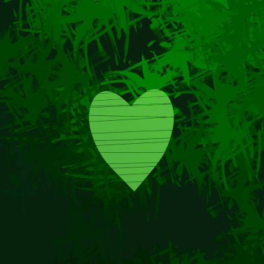 Soyut Sevgililer Günü arkaplan sanatı. Kalpler tuvalde. Çok renkli romantik bir fon. Çağdaş sanat. Sanatsal dijital palet.