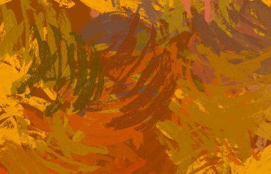Soyut arka plan sanatı. 2D çizim. Etkileyici yağlı boya resim. Tuvalde fırça darbeleri. Modern sanat. Çok renkli arkaplan. Çağdaş sanat. İfade. Sanatsal dijital palet.