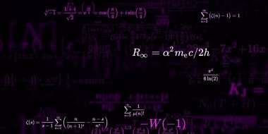 Formüllü matematik arkaplanı, kusursuz illüstrasyon   