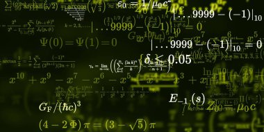 Formüllü matematik arkaplanı, kusursuz illüstrasyon   