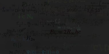 Formüllü matematik arkaplanı, kusursuz illüstrasyon   