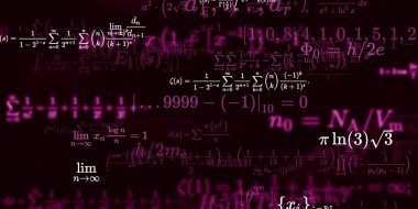 Formüllü matematik arkaplanı, kusursuz illüstrasyon   