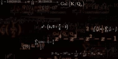 Formüllü matematik arkaplanı, kusursuz illüstrasyon   