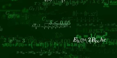 Formüllü matematik arkaplanı, kusursuz illüstrasyon   