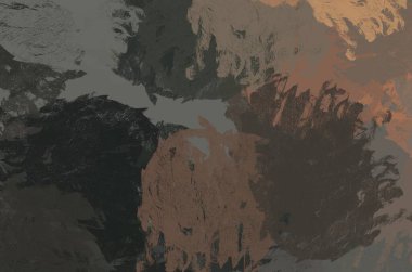 Soyut arka plan sanatı. 2D çizim. Etkileyici yağlı boya resim. Tuvalde fırça darbeleri. Modern sanat. Çok renkli arkaplan. Çağdaş sanat. İfade. Sanatsal dijital palet.