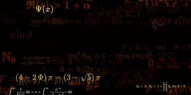 Formüllü matematik arkaplanı, kusursuz illüstrasyon   