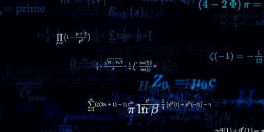 Formüllü matematik arkaplanı, kusursuz illüstrasyon   