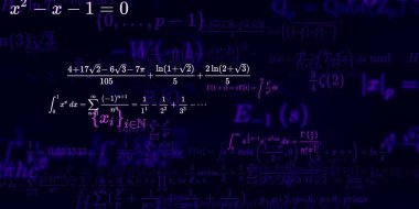 Formüllü matematik arkaplanı, kusursuz illüstrasyon   