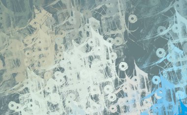 Soyut arka plan sanatı. 2D çizim. Etkileyici yağlı boya resim. Tuvalde fırça darbeleri. Modern sanat. Çok renkli arkaplan. Çağdaş sanat. İfade. Sanatsal dijital palet.