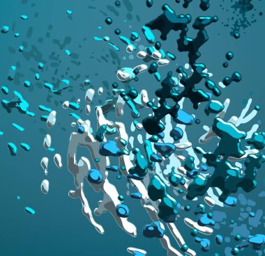 Soyut arka plan sanatı. 3 boyutlu illüstrasyon. Tuvalde fırça darbeleri. Çok renkli arkaplan. Çağdaş sanat. Sanatsal dijital palet.