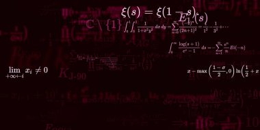 Formüllü matematik arkaplanı, kusursuz illüstrasyon   