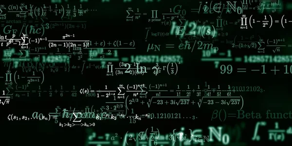 Historia Matemática Con Fórmulas Ilustración Perfecta Modelo Abstracto Con Símbolos — Foto de Stock