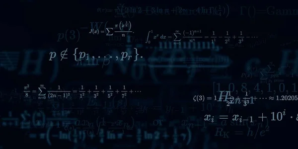 Historia Matemática Con Fórmulas Ilustración Perfecta — Foto de Stock