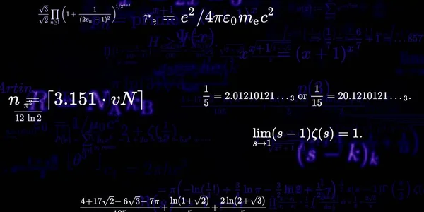 Formação Matemática Com Fórmulas Ilustração Perfeita — Fotografia de Stock