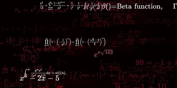 Formação Matemática Com Fórmulas Ilustração Perfeita — Fotografia de Stock