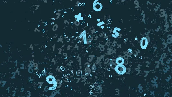 Math Ilustración Abstract Background Numbers Copy Space — Foto de Stock