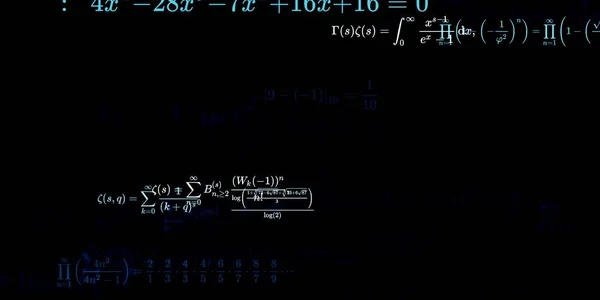 Historia Matemática Con Fórmulas Ilustración Perfecta — Foto de Stock