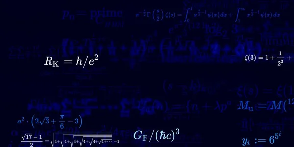 Matematik Baggrund Med Formler Problemfri Illustration - Stock-foto