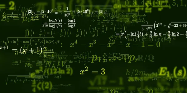 Historia Matemática Con Fórmulas Ilustración Perfecta — Foto de Stock