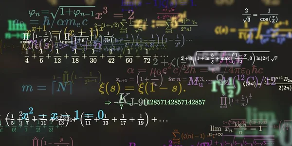 Historia Matemática Con Fórmulas Ilustración Perfecta — Foto de Stock