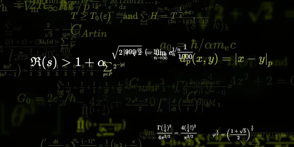 Formação Matemática Com Fórmulas Ilustração Perfeita — Fotografia de Stock