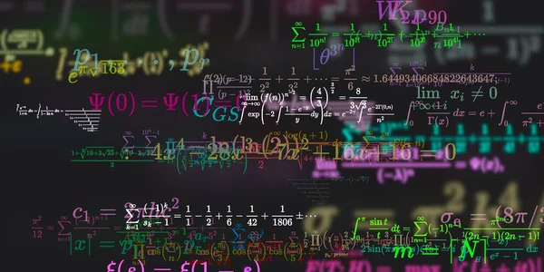 Historia Matemática Con Fórmulas Ilustración Perfecta — Foto de Stock