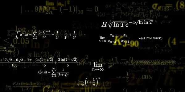 Sfondo Matematico Con Formule Illustrazione Senza Soluzione Continuità Modello Astratto — Foto Stock