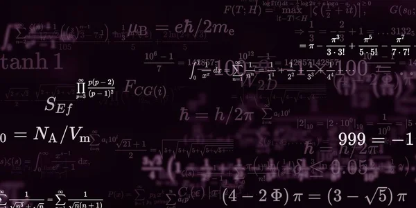 Formação Matemática Com Fórmulas Ilustração Perfeita — Fotografia de Stock