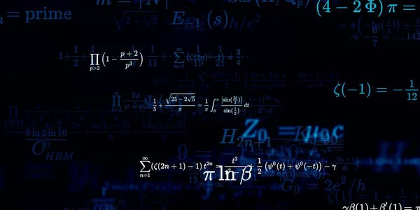 Formação Matemática Com Fórmulas Ilustração Perfeita — Fotografia de Stock