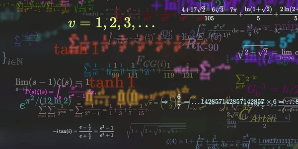 Formação Matemática Com Fórmulas Ilustração Perfeita — Fotografia de Stock