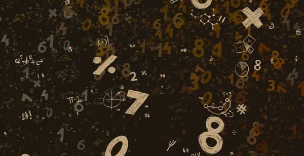 Math Ilustración Abstract Background Numbers Copy Space — Foto de Stock