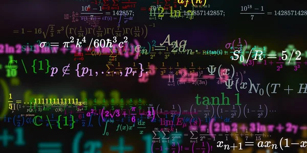 Mathematics Background Formulas Seamless Illustration — Stock Photo, Image