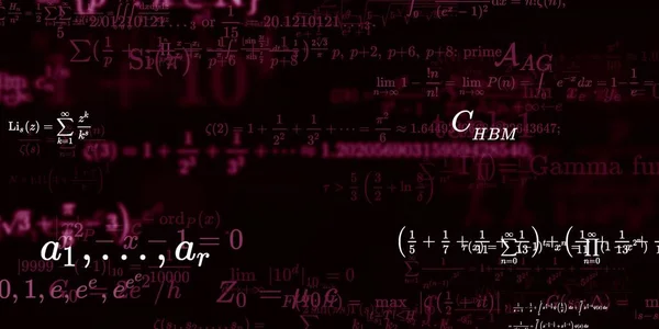 Formação Matemática Com Fórmulas Ilustração Perfeita — Fotografia de Stock