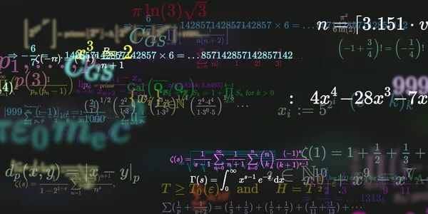 Formüllü Matematik Arkaplanı Kusursuz Illüstrasyon — Stok fotoğraf