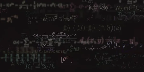 Matematisk Bakgrunn Med Formler Sømløs Illustrasjon – stockfoto