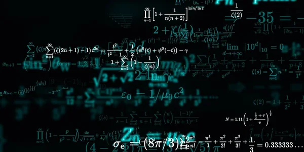 Sfondo Matematico Con Formule Illustrazione Senza Soluzione Continuità — Foto Stock