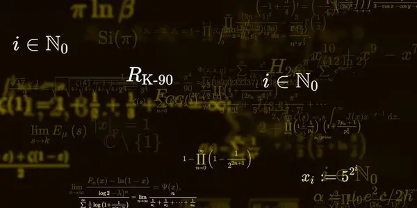 Historia Matemática Con Fórmulas Ilustración Perfecta — Foto de Stock