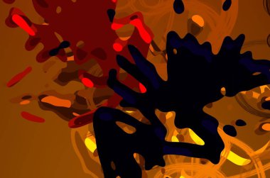 Soyut arka plan sanatı. 3 boyutlu illüstrasyon. Tuvalde fırça darbeleri. Çok renkli arkaplan. Çağdaş sanat. Sanatsal dijital palet.