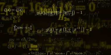 Formüllü matematik arkaplanı, kusursuz illüstrasyon   
