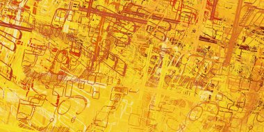 Soyut arka plan sanatı. 2D çizim. Etkileyici yağlı boya resim. Tuvalde fırça darbeleri. Modern sanat. Çok renkli arkaplan. Çağdaş sanat. İfade. Sanatsal dijital palet.